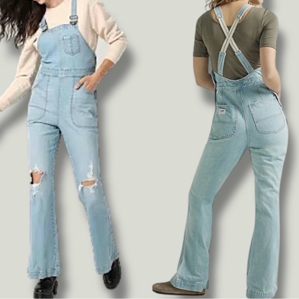 Lee x FP European Collection Factory Flare Overall In Color Sunbleach Sz.M